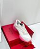 Valentino Garavani Bubbleback Mesh And Suede Sneaker Peachblow 5