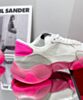 Valentino Garavani Bubbleback Mesh And Suede Sneaker Peachblow 9