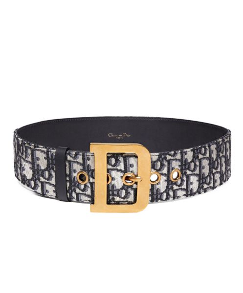 Dior Women's Diorquake Dior Oblique Belt Dark Blue