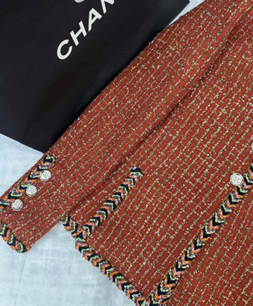 Chanel Women's Tweed Jacket Henna 5