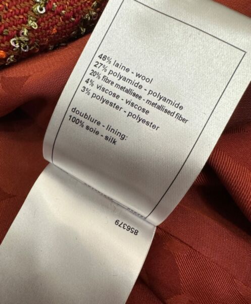 Chanel Women's Tweed Jacket Henna 7