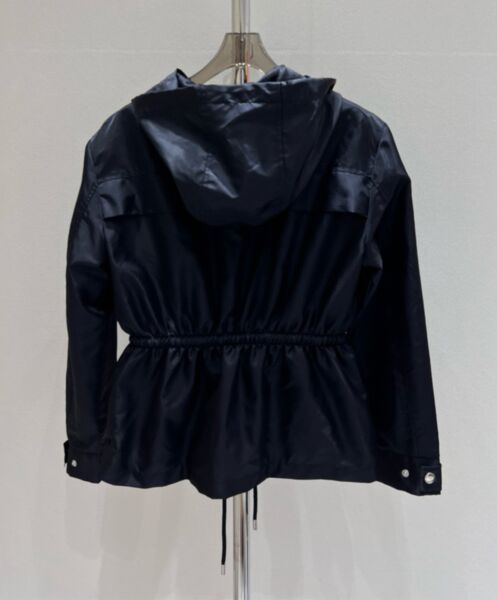 Prada Women's Short Nylon Jacket Black 2