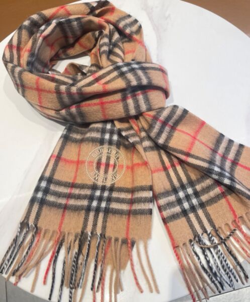 Not for sale: Burberry Cashmere Plaid Scarf Apricot