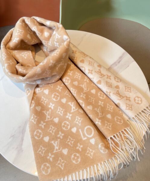 Not for sale: Louis Vuitton Cashmere Printed Scarf Apricot