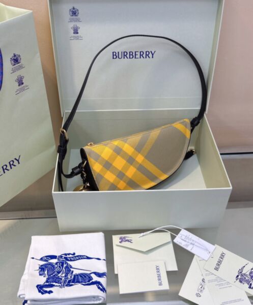 Burberry Mini Shield Sling Bag Yellow 2