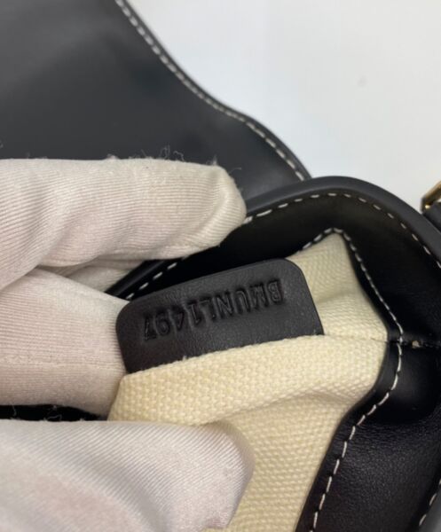 Burberry Topstitched Leather Shoulder Bag 10