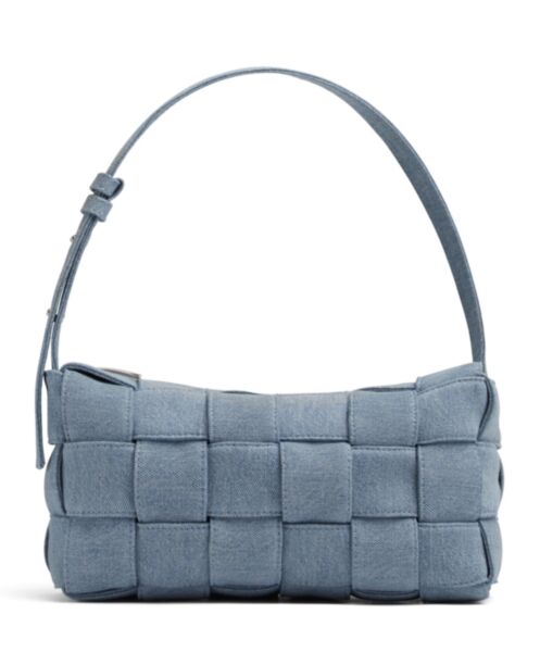 Bottega Veneta Brick Cassette Shoulder Bag 709628 Blue