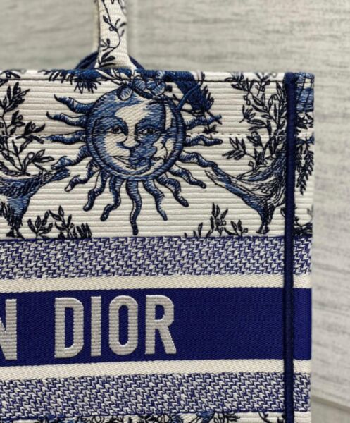 Dior Medium Dior Book Tote Blue 7