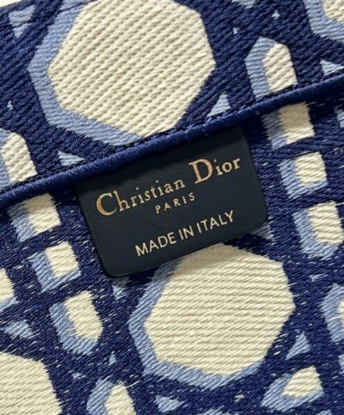 Dior Large Dior Book Tote Dark Blue 10