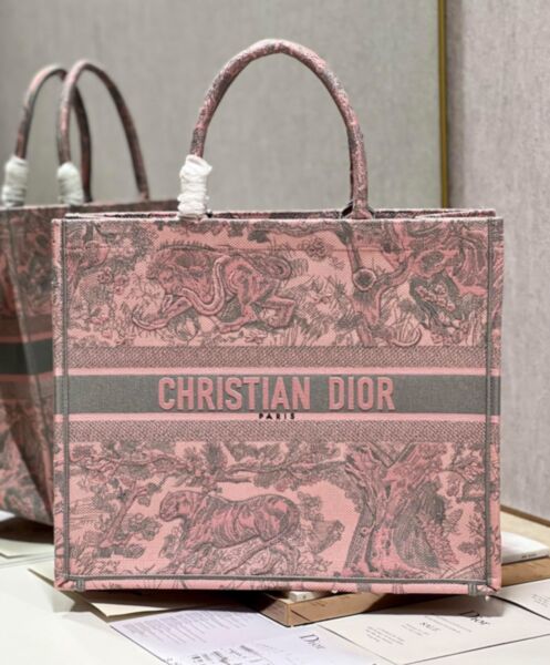 Dior Large Dior Book Tote Pink 2