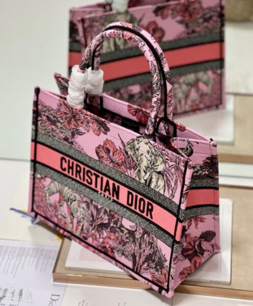 Dior Medium Dior Book Tote Pink 4