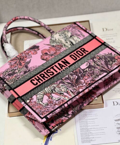 Dior Medium Dior Book Tote Pink 7