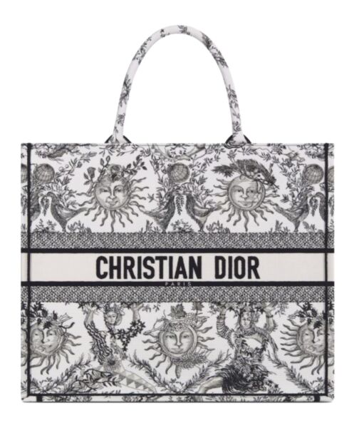 Dior Large Dior Book Tote White