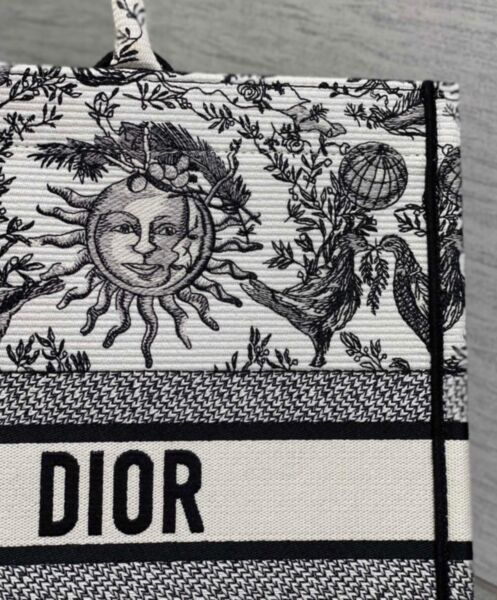 Dior Large Dior Book Tote White 7