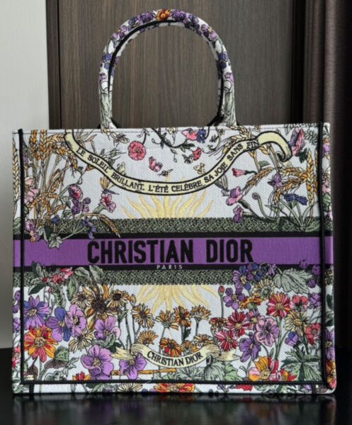 Dior Large Dior Book Tote Purple 2