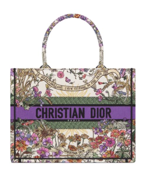 Dior Medium Dior Book Tote Purple