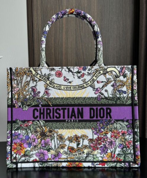 Dior Medium Dior Book Tote Purple 2