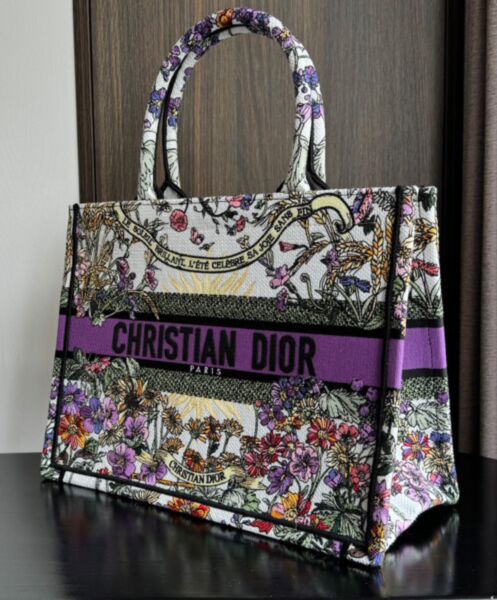 Dior Medium Dior Book Tote Purple 3