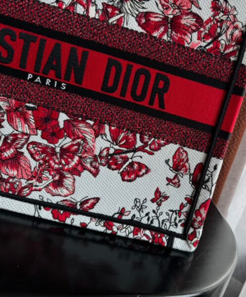 Dior Medium Dior Book Tote Red 7