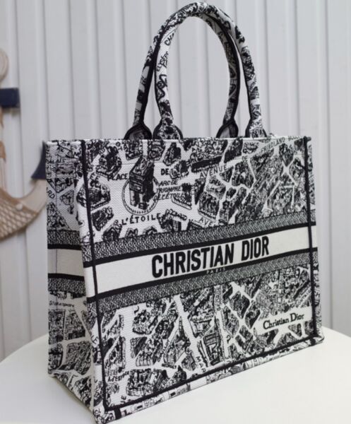 Dior Large Dior Book Tote Black 4