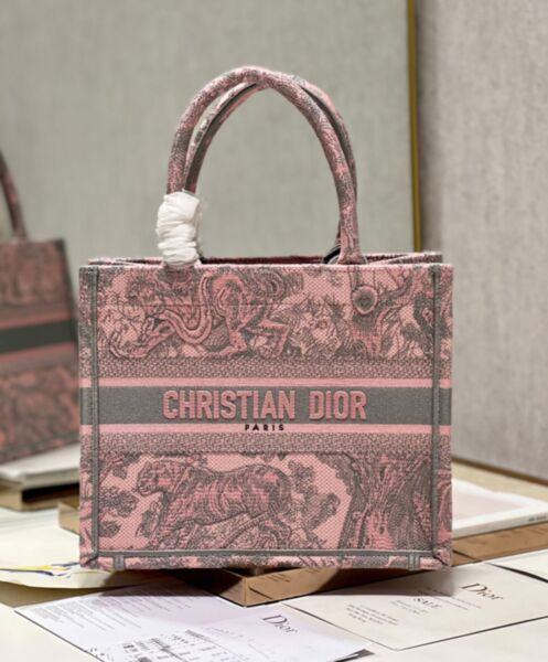 Dior Small Dior Book Tote Pink 2