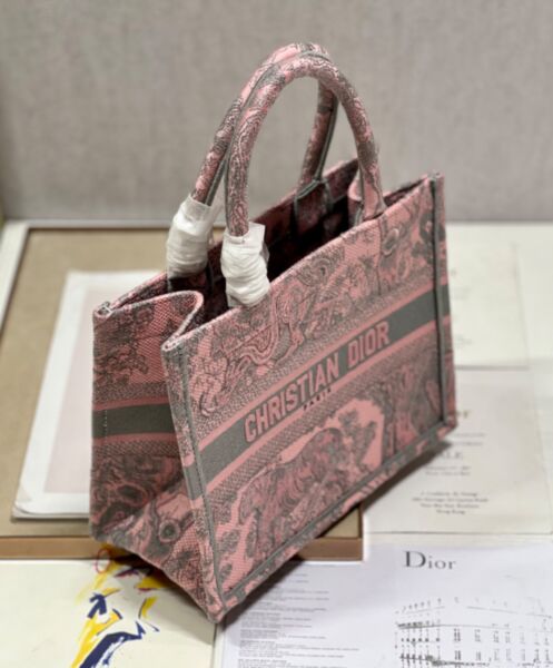 Dior Small Dior Book Tote Pink 3