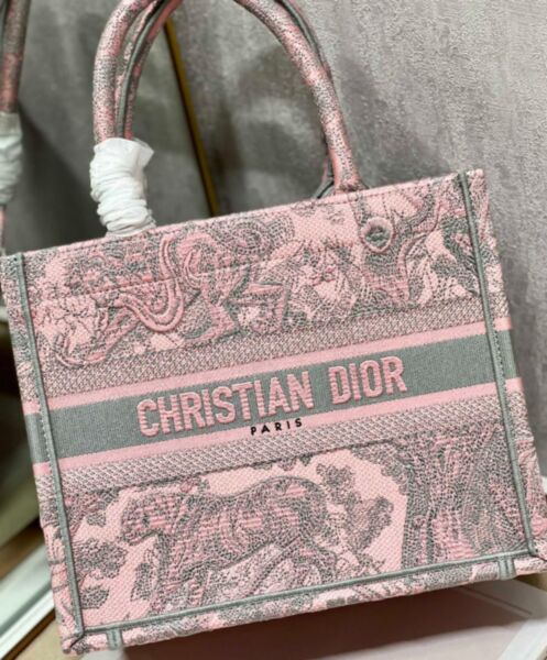 Dior Small Dior Book Tote Pink 8