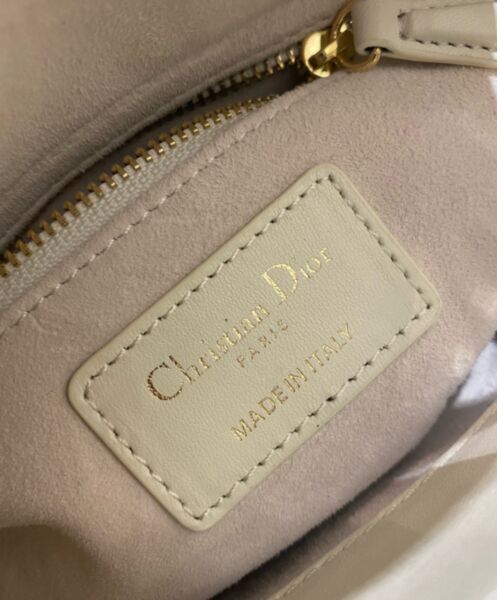 Dior Mini Lady Dior Bag Cream 10