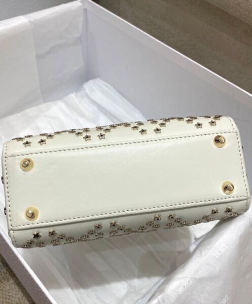 Dior Mini Lady Dior Bag Cream 5