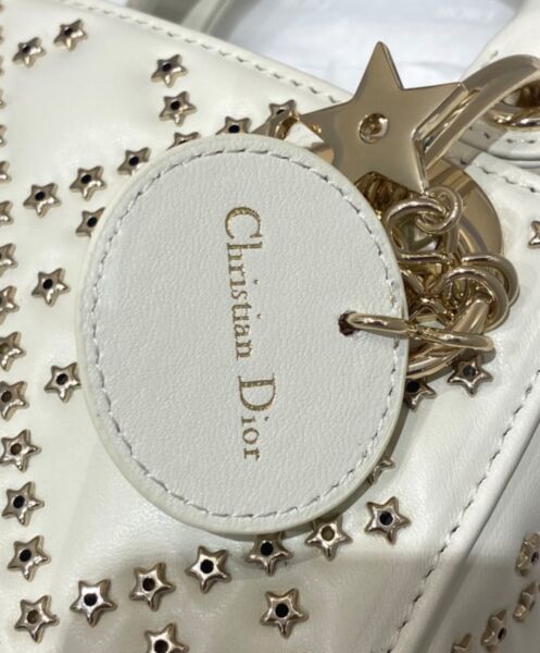 Dior Mini Lady Dior Bag Cream 7
