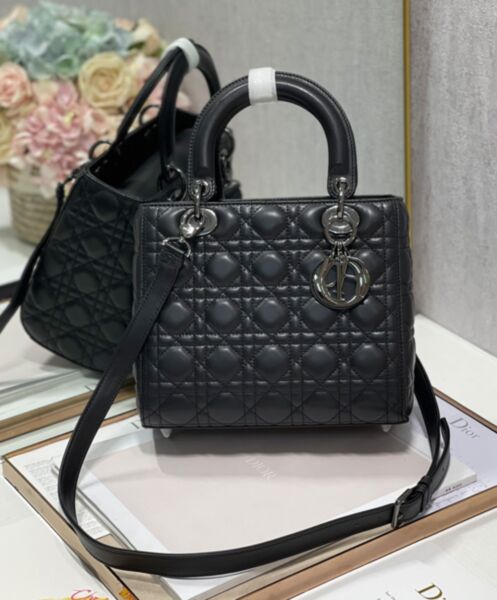 Dior Medium Lady Dior Bag Black 2