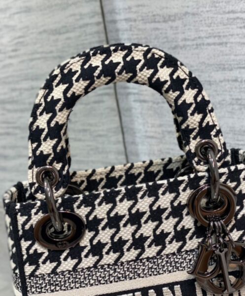 Dior Mini Lady D-Lite Bag Black 7
