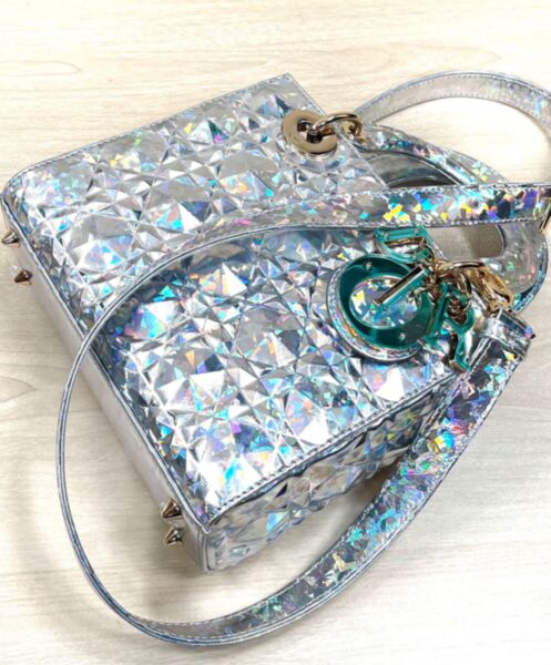 Dior Small Lady Dior My Abcdior Bag Silver 6