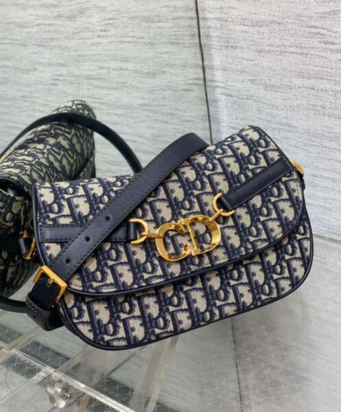 Dior Small CD Besace Bag Dark Blue 2