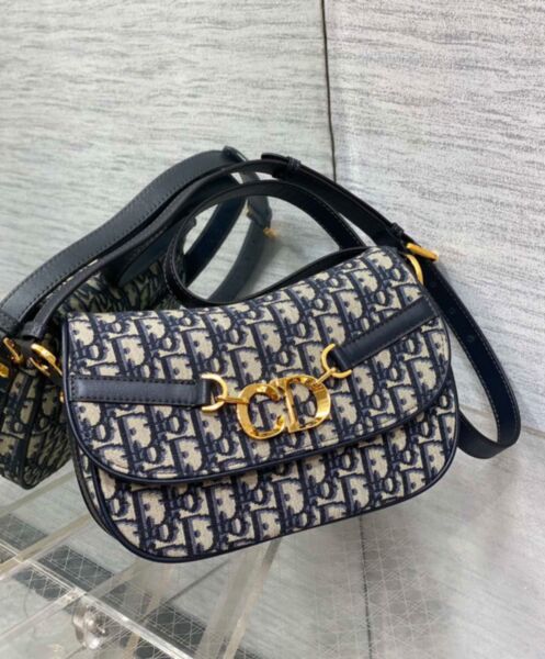 Dior Small CD Besace Bag Dark Blue 3