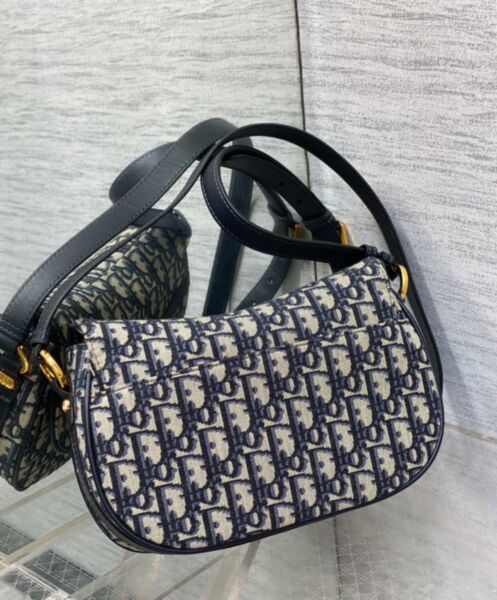 Dior Small CD Besace Bag Dark Blue 5