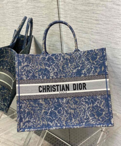 Dior Large Dior Book Tote Blue 2