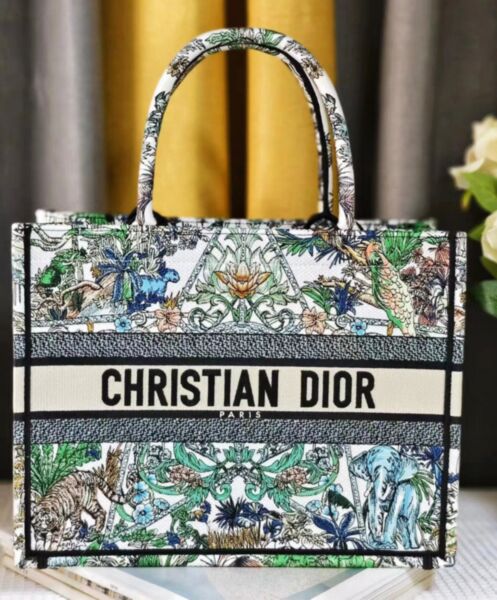 Dior Medium Dior Book Tote Green 2