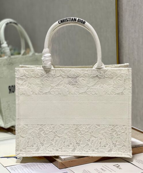 Dior Medium Dior Book Tote Cream 6