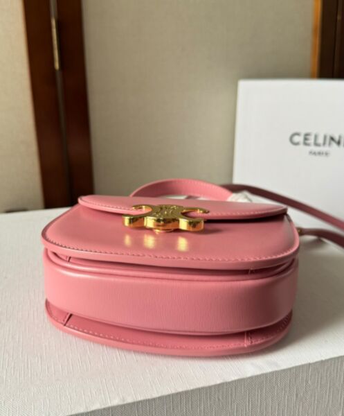 Celine Mini Besace Clea In Shiny Calfskin 6