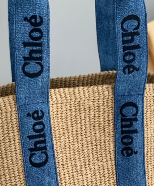 Chloe Large Woody Basket Blue 7