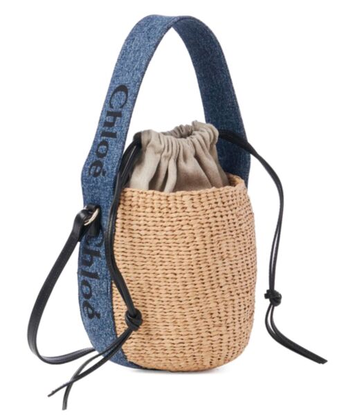 Chloe Small Woody Basket Blue