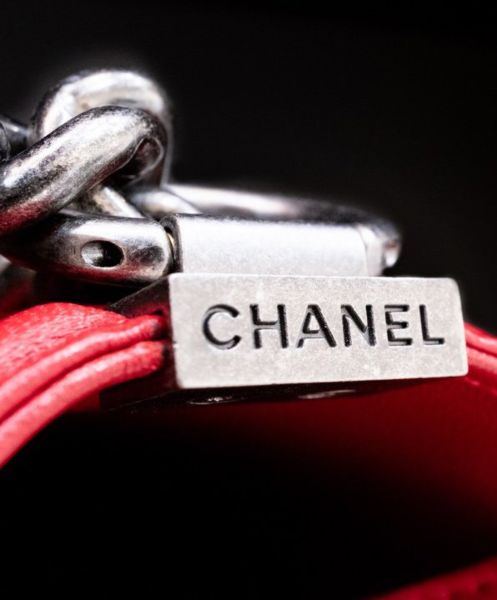 Chanel Lambskin Medium Boy Bag A67086 Red