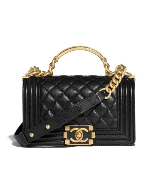 Chanel Boy Chanel Handbag With Handle A94805 Black