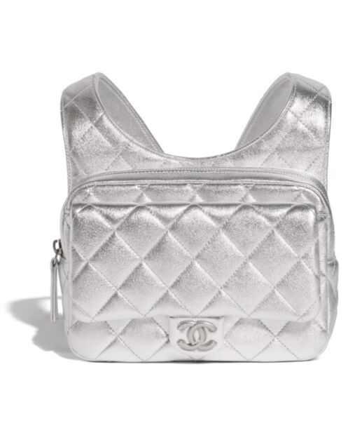 Chanel Backpack AS4621 Silver