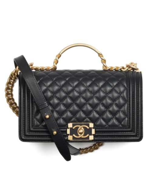 Chanel Boy Chanel Flap Bag With Handle A94804 Black