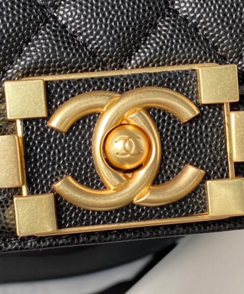 Chanel Boy Chanel Flap Bag With Handle A94804 Black 6