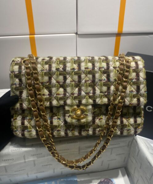 Chanel Classic Handbag A01112 Green 2