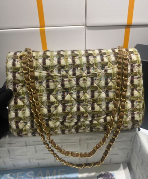 Chanel Classic Handbag A01112 Green 5