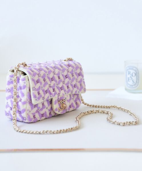 Chanel Flap Bag AS3965 Purple 3